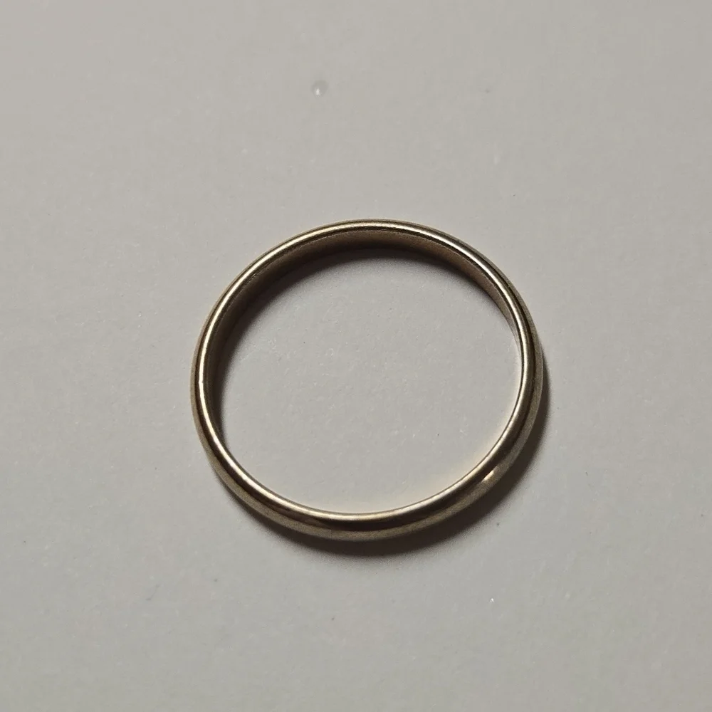 18K Gold Electroplated Wedding Band